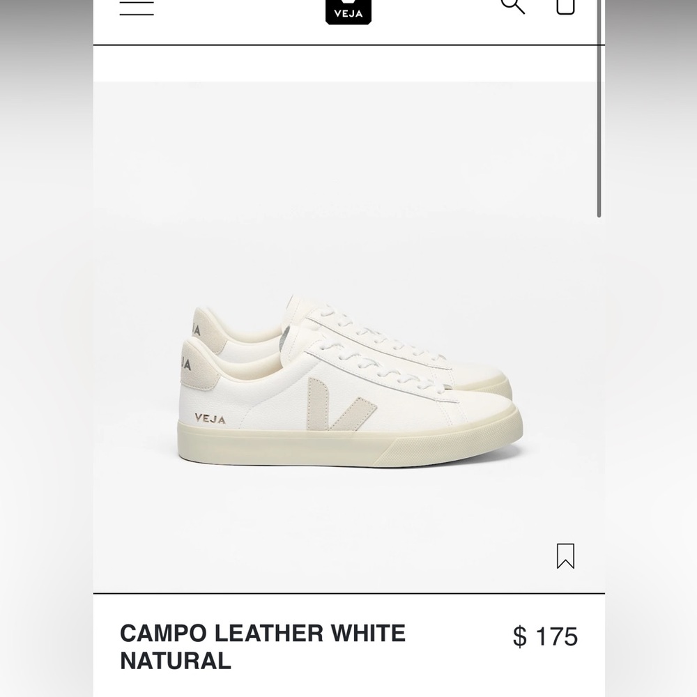 Women’s Vejas Campo Chromefree Leather Sneakers - New In Box
